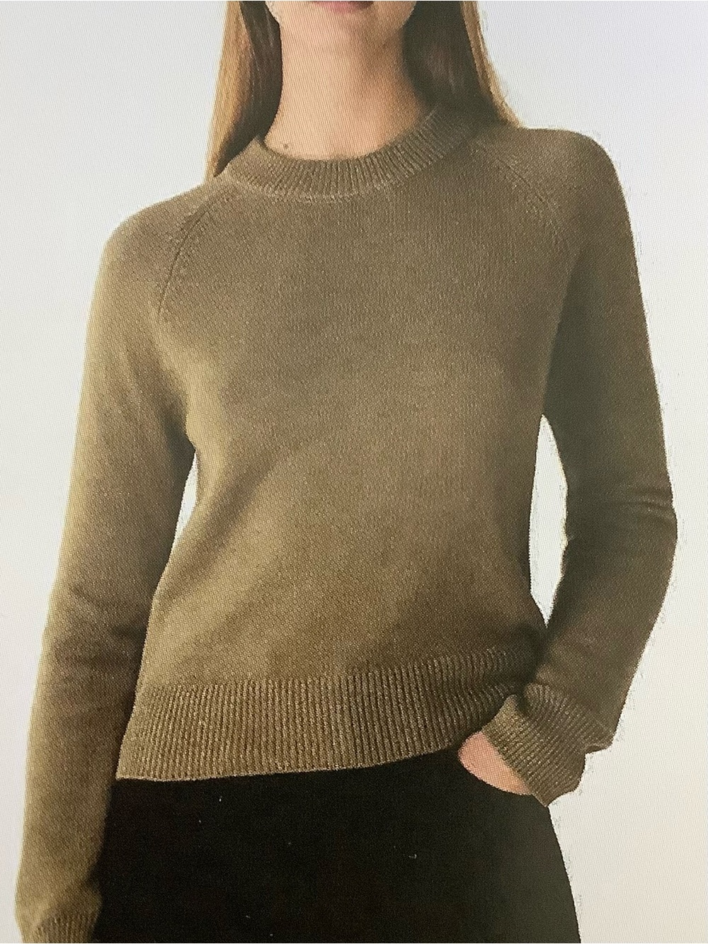 Calvin Klein Olive Crewneck Knit Sweater Women’s Sz. XL. NEW
